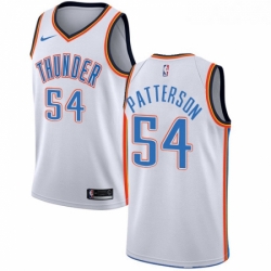 Youth Nike Oklahoma City Thunder 54 Patrick Patterson Authentic White Home NBA Jersey Association Edition 