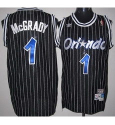 Men Adidas Magic 1 Tracy McGrady Black Throwback NBA Stitched Jersey