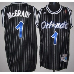 Men Adidas Magic 1 Tracy McGrady Black Throwback NBA Stitched Jersey