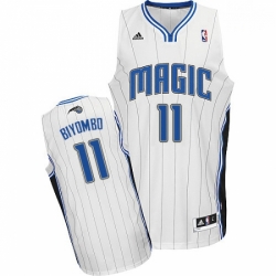 Mens Adidas Orlando Magic 11 Bismack Biyombo Swingman White Home NBA Jersey
