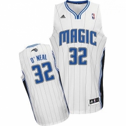 Mens Adidas Orlando Magic 32 Shaquille ONeal Swingman White Home NBA Jersey