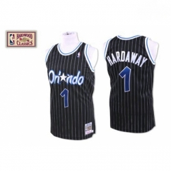 Mens Mitchell and Ness Orlando Magic 1 Tracy Mcgrady Authentic Black Throwback NBA Jersey