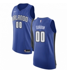 Mens Nike Orlando Magic 0 Aaron Gordon Authentic Royal Blue Road NBA Jersey Icon Edition