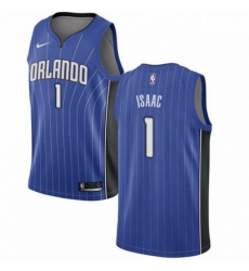 Mens Nike Orlando Magic 1 Jonathan Isaac Swingman Royal Blue Road NBA Jersey Icon Edition