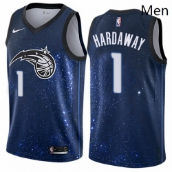 Mens Nike Orlando Magic 1 Penny Hardaway Swingman Blue NBA Jersey City Edition