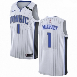 Mens Nike Orlando Magic 1 Tracy Mcgrady Authentic NBA Jersey Association Edition
