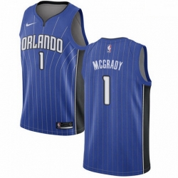 Mens Nike Orlando Magic 1 Tracy Mcgrady Swingman Royal Blue Road NBA Jersey Icon Edition