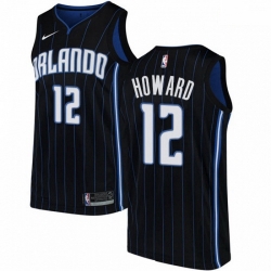 Mens Nike Orlando Magic 12 Dwight Howard Authentic Black Alternate NBA Jersey Statement Edition 