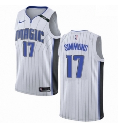 Mens Nike Orlando Magic 17 Jonathon Simmons Authentic NBA Jersey Association Edition 