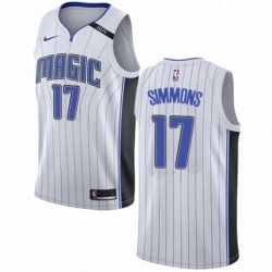 Mens Nike Orlando Magic 17 Jonathon Simmons Authentic NBA Jersey Association Edition 