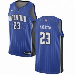 Mens Nike Orlando Magic 23 Justin Jackson Swingman Royal Blue NBA Jersey Icon Edition 