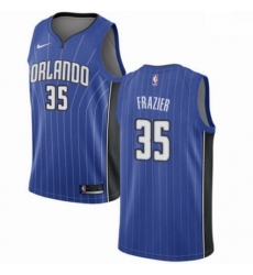 Mens Nike Orlando Magic 35 Melvin Frazier Swingman Royal Blue NBA Jersey Icon Edition 