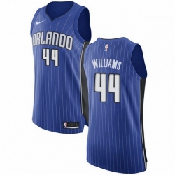 Mens Nike Orlando Magic 44 Jason Williams Authentic Royal Blue Road NBA Jersey Icon Edition