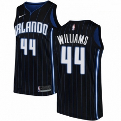 Mens Nike Orlando Magic 44 Jason Williams Swingman Black Alternate NBA Jersey Statement Edition