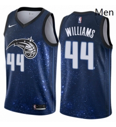 Mens Nike Orlando Magic 44 Jason Williams Swingman Blue NBA Jersey City Edition
