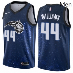 Mens Nike Orlando Magic 44 Jason Williams Swingman Blue NBA Jersey City Edition
