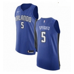 Mens Nike Orlando Magic 5 Marreese Speights Authentic Royal Blue Road NBA Jersey Icon Edition 