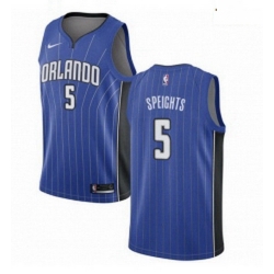Mens Nike Orlando Magic 5 Marreese Speights Swingman Royal Blue Road NBA Jersey Icon Edition 