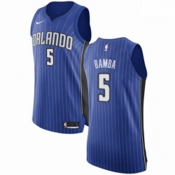 Mens Nike Orlando Magic 5 Mohamed Bamba Authentic Royal Blue NBA Jersey Icon Edition 