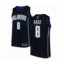 Mens Orlando Magic 8 Terrence Ross Authentic Black Basketball Jersey Statement Edition