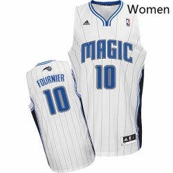 Womens Adidas Orlando Magic 10 Evan Fournier Swingman White Home NBA Jersey