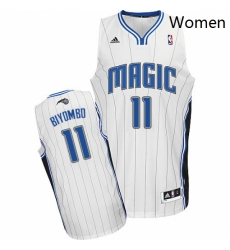 Womens Adidas Orlando Magic 11 Bismack Biyombo Swingman White Home NBA Jersey