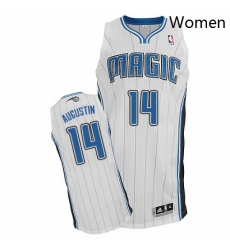 Womens Adidas Orlando Magic 14 DJ Augustin Authentic White Home NBA Jersey