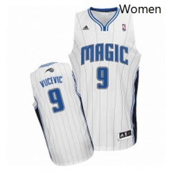 Womens Adidas Orlando Magic 9 Nikola Vucevic Swingman White Home NBA Jersey