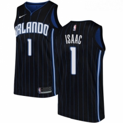 Womens Nike Orlando Magic 1 Jonathan Isaac Authentic Black Alternate NBA Jersey Statement Edition