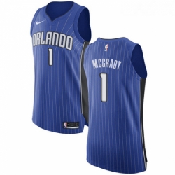 Womens Nike Orlando Magic 1 Tracy Mcgrady Authentic Royal Blue Road NBA Jersey Icon Edition