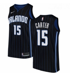 Womens Nike Orlando Magic 15 Vince Carter Authentic Black Alternate NBA Jersey Statement Edition