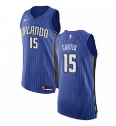Womens Nike Orlando Magic 15 Vince Carter Authentic Royal Blue Road NBA Jersey Icon Edition