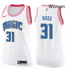 Womens Nike Orlando Magic 31 Terrence Ross Swingman WhitePink Fashion NBA Jersey