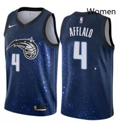 Womens Nike Orlando Magic 4 Arron Afflalo Swingman Blue NBA Jersey City Edition 