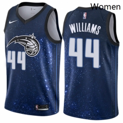 Womens Nike Orlando Magic 44 Jason Williams Swingman Blue NBA Jersey City Edition