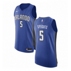 Womens Nike Orlando Magic 5 Marreese Speights Authentic Royal Blue Road NBA Jersey Icon Edition 