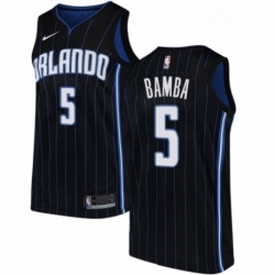 Womens Nike Orlando Magic 5 Mohamed Bamba Authentic Black NBA Jersey Statement Edition 