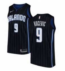 Womens Nike Orlando Magic 9 Nikola Vucevic Authentic Black Alternate NBA Jersey Statement Edition