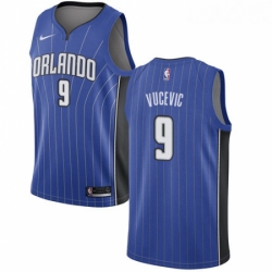 Womens Nike Orlando Magic 9 Nikola Vucevic Swingman Royal Blue Road NBA Jersey Icon Edition