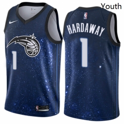 Youth Nike Orlando Magic 1 Penny Hardaway Swingman Blue NBA Jersey City Edition