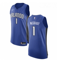 Youth Nike Orlando Magic 1 Tracy Mcgrady Authentic Royal Blue Road NBA Jersey Icon Edition