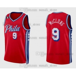 Philadelphia 76ers 9 Mac McClung Red jersey