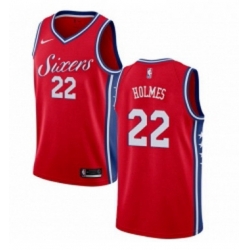 Womens Nike Philadelphia 76ers 22 Richaun Holmes Swingman Red Alternate NBA Jersey Statement Edition 
