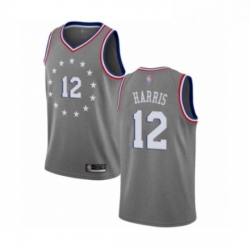Womens Philadelphia 76ers 12 Tobias Harris Swingman Gray Basketball Jersey City Edition 