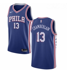 Youth Nike Philadelphia 76ers 13 Wilt Chamberlain Swingman Blue Road NBA Jersey Icon Edition