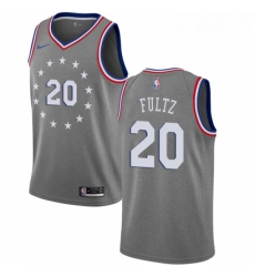 Youth Nike Philadelphia 76ers 20 Markelle Fultz Swingman Gray NBA Jersey City Edition
