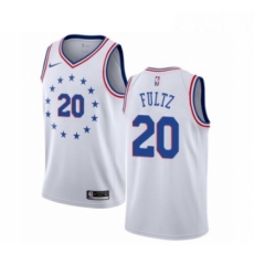 Youth Nike Philadelphia 76ers 20 Markelle Fultz White Swingman Jersey Earned Edition