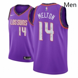 Men NBA 2018 19 Phoenix Suns 14 De Anthony Melton City Edition Purple Jers