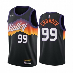 Men Nike Phoenix Suns 99 Jae Crowder Black NBA Swingman 2020 21 City Edition Jersey