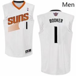 Mens Adidas Phoenix Suns 1 Devin Booker Authentic White Home NBA Jersey